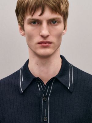 “Detail Etriviere Alpaga”Polo衫, 视图: 图片：产品佩戴, worn, 当前为第4张（共5张）