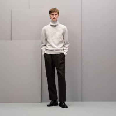 "Fleurs et flous" turtleneck sweater