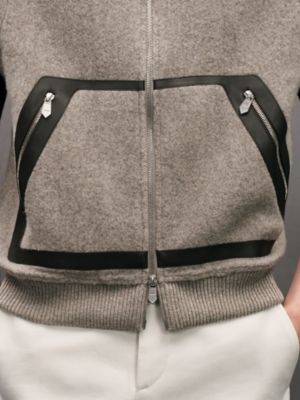 Vest with leather details	, View: Worn, worn, view 5 of 5