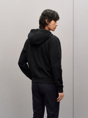 "Eperon d'Or en Perspective" zipped hooded sweater, View: Worn, worn, view 3 of 5