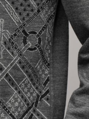 "Parcours Sans Faute Bandana" crewneck wool sweater, View: front, front, view 5 of 5