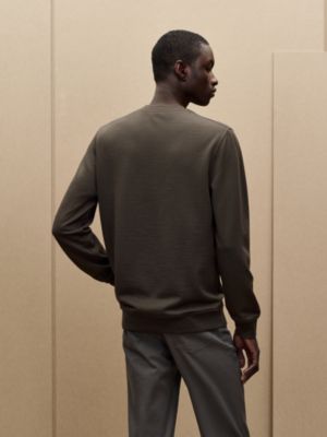 "Parcours Sans Faute Bandana" crewneck wool sweater, View: Worn, worn, view 3 of 5