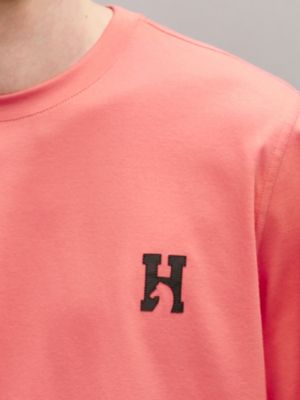 “骏马”皮革细节T恤, 视图: 图片：产品佩戴, worn, 当前为第4张（共4张）