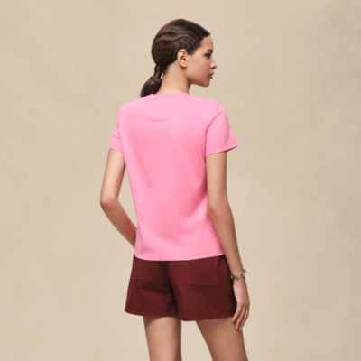 トップス HERMES Mint 20SS H Logo LS Cotton Top M Leather detail t-shirt | Hermès Saudi Arabia