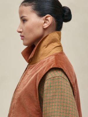 混搭材质可调节山羊绒夹克, 视图: 图片：产品佩戴, worn, 当前为第7张（共9张）