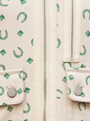 “Porte-Bonheur Bandana”混搭材质夹克, 视图: 正面图, front, 当前为第7张（共7张）