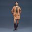Denim equestrian jacket, marron alezan
