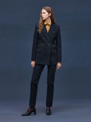 混搭皮革西服夹克