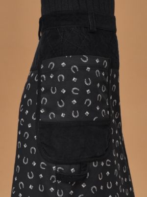 "Porte-Bonheur Bandana" straight skirt, View: front, front, view 5 of 6