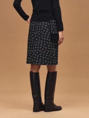 "Porte-Bonheur Bandana" straight skirt, View: Worn, worn, view 3 of 6