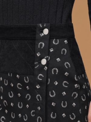 "Porte-Bonheur Bandana" straight skirt, View: Worn, worn, view 4 of 6