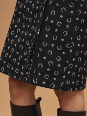 "Porte-Bonheur Bandana" straight skirt, View: Worn, worn, view 6 of 6