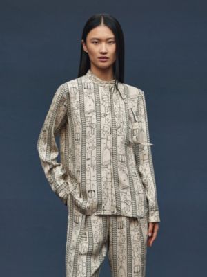 “Cahier du Colporteur”衬衫, 视图: 图片：产品佩戴, worn, 当前为第3张（共6张）