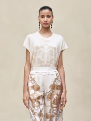 “L'Enseigne du Sellier”山羊绒无袖套头衫, 视图: 图片：产品佩戴, worn, 当前为第2张（共5张）