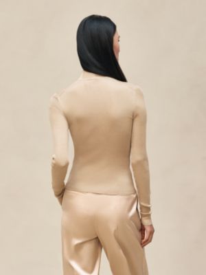 山羊绒长袖套头衫, 视图: 图片：产品佩戴, worn, 当前为第3张（共5张）