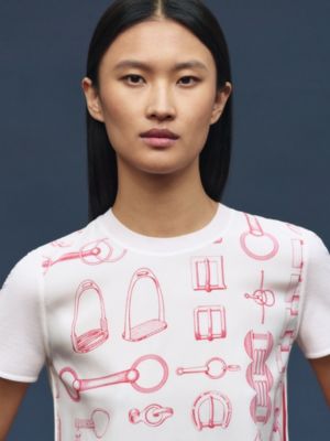 “Cahier du Colporteur”短袖套头衫, 视图: 图片：产品佩戴, worn, 当前为第4张（共5张）