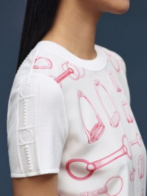 “Cahier du Colporteur”短袖套头衫, 视图: 图片：产品佩戴, worn, 当前为第5张（共5张）