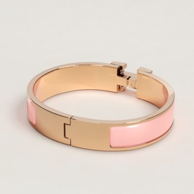 (*)様 HERMES bracelet H ピンク バングル　エルメス　クリッ 様 HERMES bracelet H ピンク バングル エルメス クリッ 様