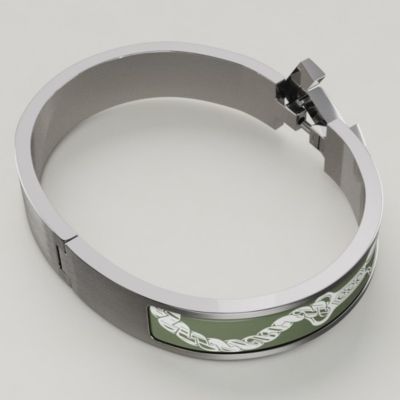 “Clic HH金属质感爱马仕”手镯，当前为第2张（共3张）