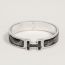 Clic H Jour de Casting bracelet, gris platine/noir