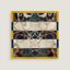 L'Instruction du Roy Bayadere scarf 45, naturel/bleu marine/gold