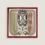 Grand Tralala scarf 45, rouge H/blanc/noir