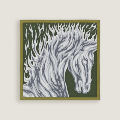 Cheval de Feu pocket square 45