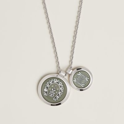 Medailles Cheval de Coeur / 24 Brides et Chaines necklace