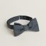 Faconne New H bow tie, gris foncé