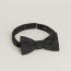 Shiny bow tie, noir