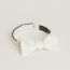 Shiny bow tie, blanc