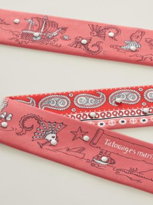 Tatouages Marins Bandana studded twill ribbon, View: Detail, detail, view 3 of 3