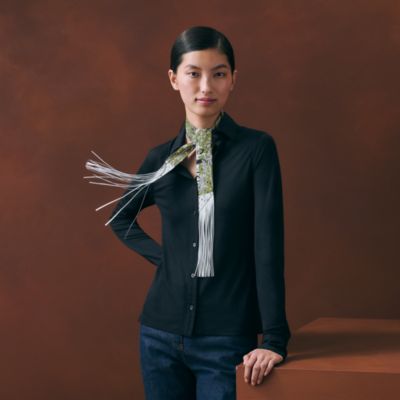 BANDANA皮革流苏Twilly小丝巾