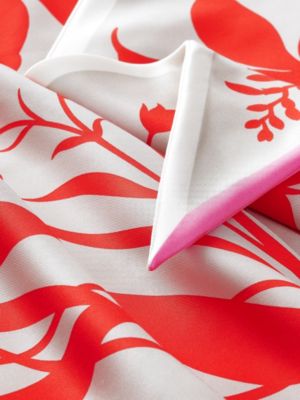 “永生花束”菱形巾, 视图: 细节, detail, 当前为第2张（共2张）