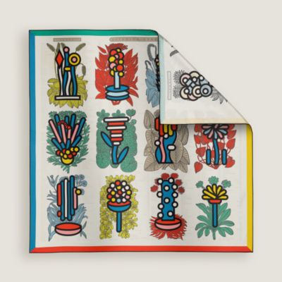 Botanica Grafica double face scarf 90
