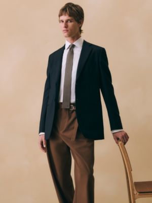 “羊绒丝绸二重奏”领带, 视图: 图片：产品佩戴, worn, 当前为第2张（共2张）