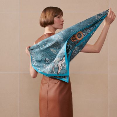 Mille Feuilles de Soie 90双面方巾