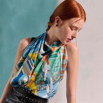 Pony Pit Stop double face scarf 90