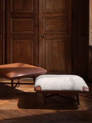 Les Necessaires d'Hermès "carre d'assise" low stool, medium model 85, View: front, front, view 3 of 3