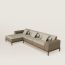Sofa Sellier 2-seater with lounge chair, étoupe/gris ponce, Unfortunately this product is no longer available