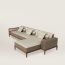 Sofa Sellier 2-seater with lounge chair, étoupe/gris ponce, Unfortunately this product is no longer available