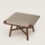 Les Necessaires d'Hermès "carre d'assise" low stool, high model 65, chocolat/étoupe, Unfortunately this product is no longer available