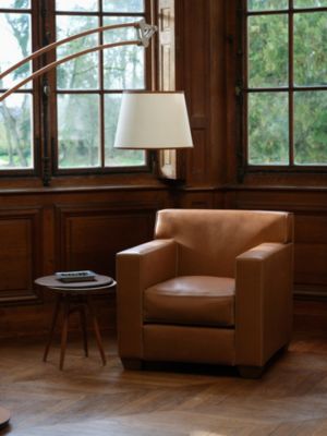 Reeditions J.-M. Frank par Hermès club armchair, View: front, front, view 4 of 4