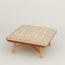Les Necessaires d'Hermès "carre d'assise" low stool, medium model 65, fauve/gris perle, Unfortunately this product is no longer available