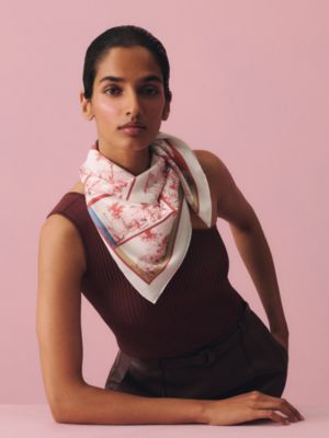 A l'Ombre des Boulevards scarf 70, View: Worn, worn, view 2 of 3
