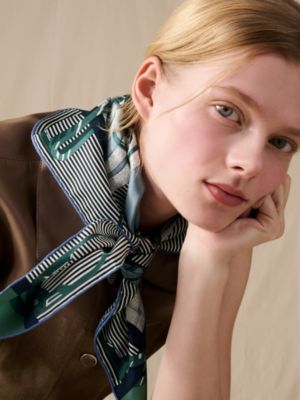 Mors a Jouets Chemise scarf 70, View: Worn, worn, view 2 of 3