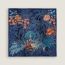 “画家们的花园”70方巾, 午夜蓝/珊瑚红/白色