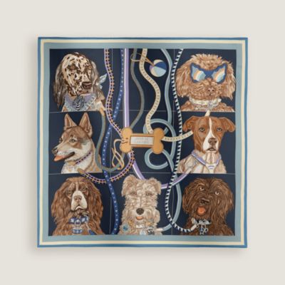 “狗狗选角日”70方巾