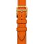 Heure H Small model 25&nbsp;mm Single Tour Watch Strap, orange