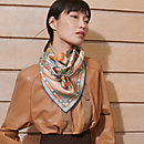 View: Worn, A la Lumiere du Flambeau double face scarf 90